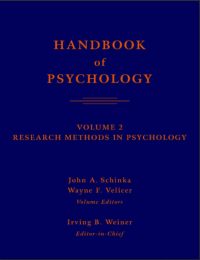 Handbook of Psychology: Volume 2 Research Methods in Psychology