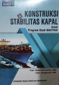 Konstruksi & Stabilitas Kapal Untuk Program Studi NAUTIKA