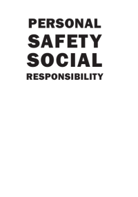 Image of PERSONAL SAFETY SOCIAL RESPONSIBILITY