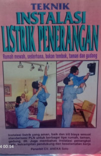 Teknik Instalasi Listrik Penerangan